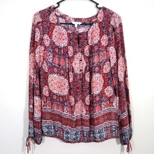 Lucky Brand top women's medium, Red, White and Blue, EUC